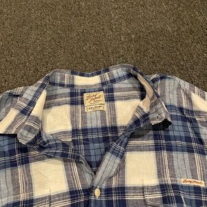 Lucky brand Mens XXL Linen button front